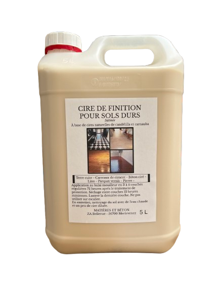 Cire naturelle de finition pour sol