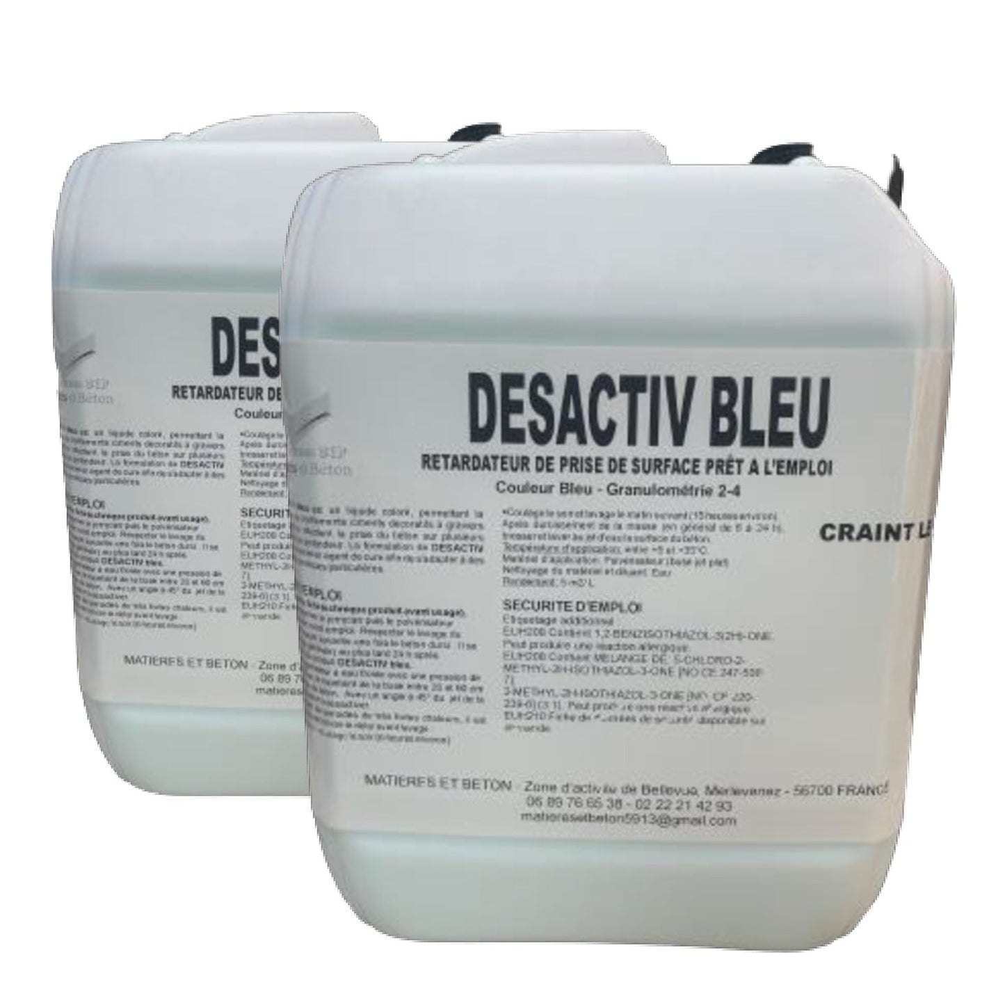 Désactivant béton et produit de cure 2/4 mm