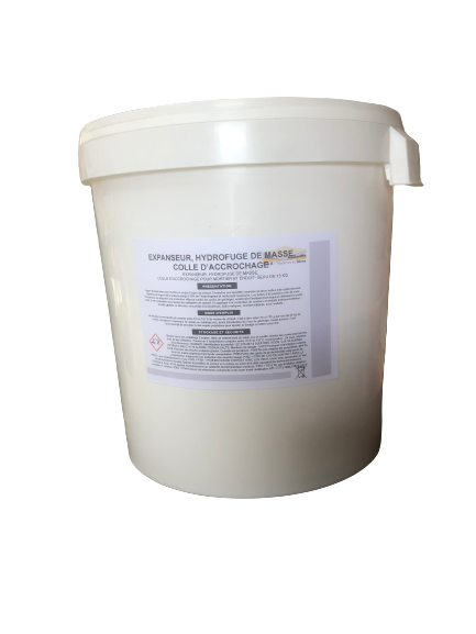 Expanseur de masse, hydrofuge, colle d'accrochage