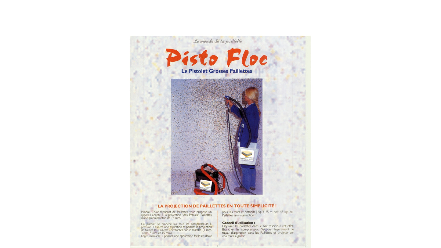 pistolet de projection paillettes