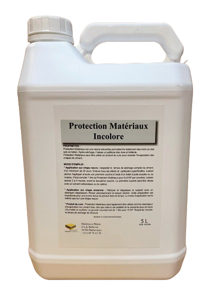 Protection matériaux incolore pour sols et murs
