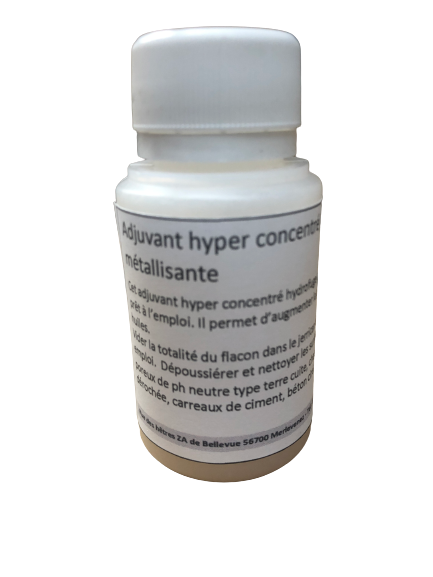 adjuvant hyper concentré hydrofuge oléofuge pour cire métallisante