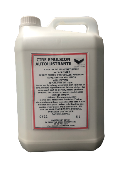 cire carnauba mate pour sol terre cuite, parfeuille, parquet