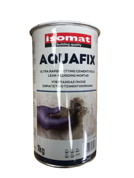 Ciment pour colmatage fuite sous pression Aquafix Isomat