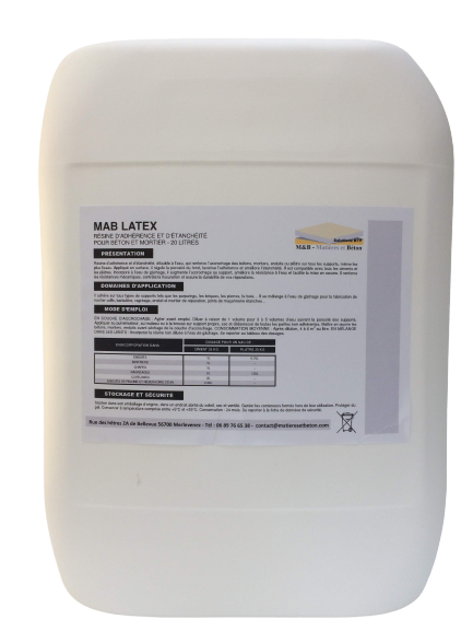 Résine latex d'accrochage et d'étanchéité 20 litres