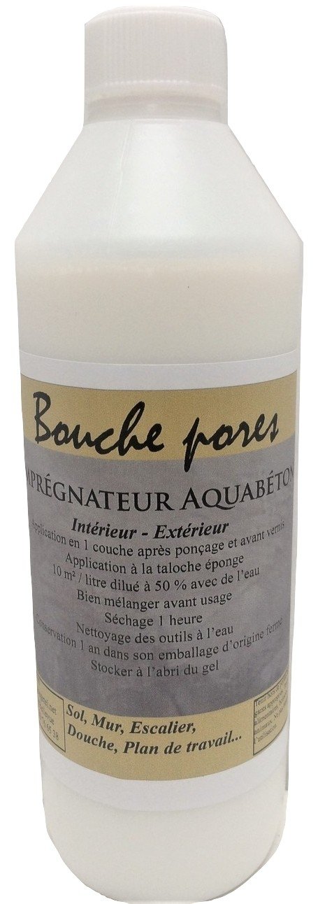 Imprégnateur bouche pores concentré pour béton ciré