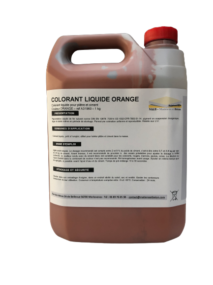 Colorant liquide pour béton et mortier