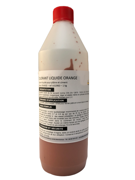 Colorant liquide pour béton et mortier