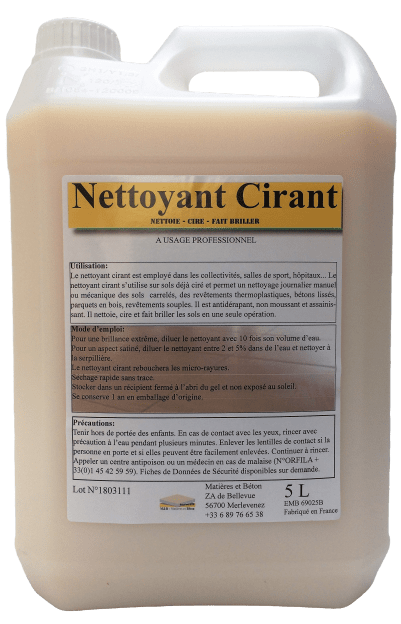 Nettoyant cirant sans rincer