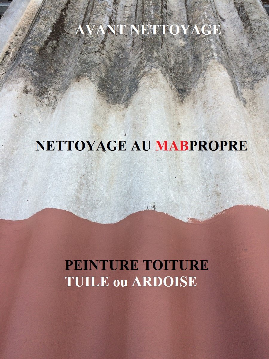 Peinture toiture tuile, ardoise, fibrociment, amiante