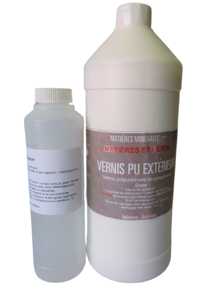 vernis béton ciré polyuréthane bi-composant phase aqueuse