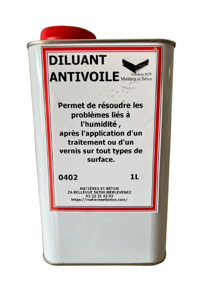 Diluant anti-voile blanc sur vernis