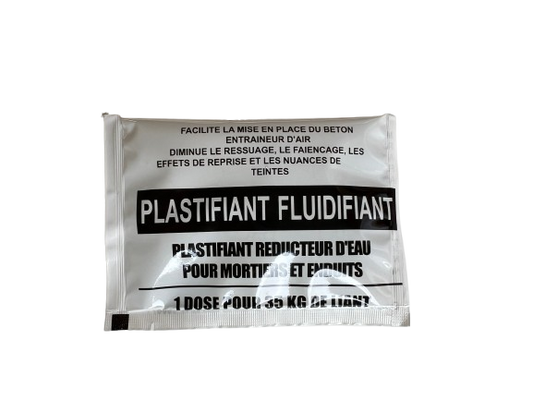 Fluidifiant plastifiant dosette