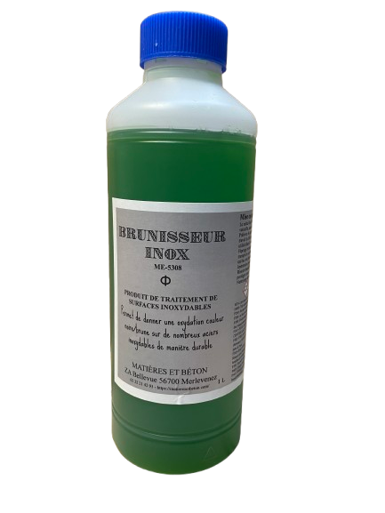 Brunisseur noir-brun pour aciers inoxydables