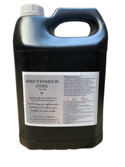 Brunisseur noir-brun pour aciers inoxydables