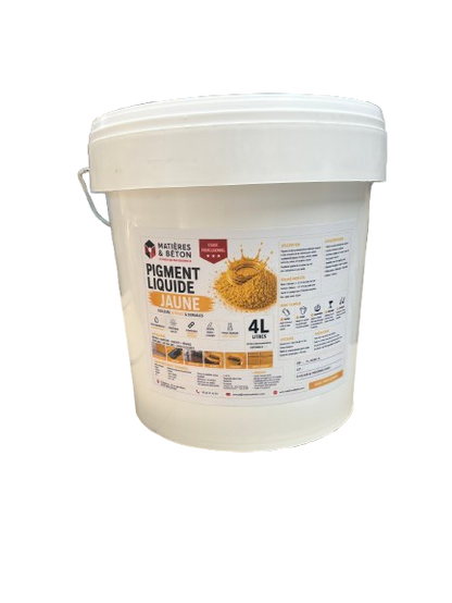 Colorant liquide jaune professionnel pour béton