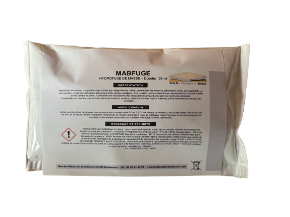 Hydrofuge de masse - étanchéité béton Mabfuge