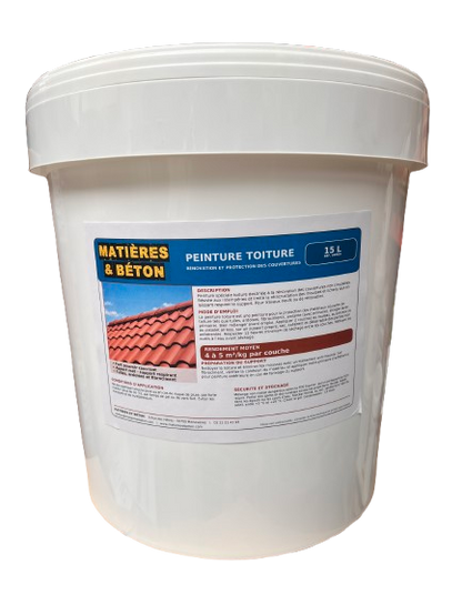 Peinture toiture tuile, ardoise, fibrociment, amiante