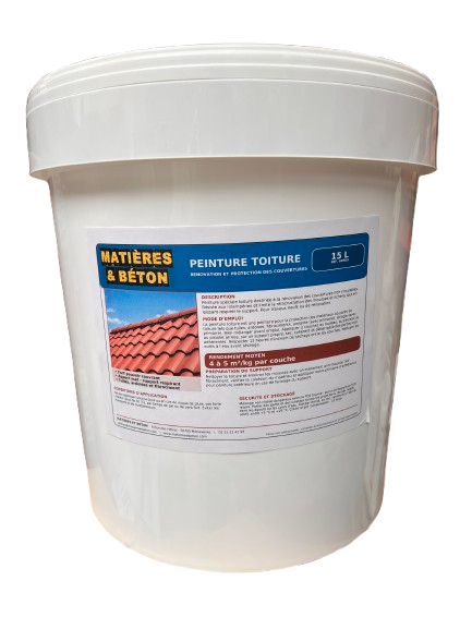 Peinture toiture tuile, ardoise, fibrociment, amiante