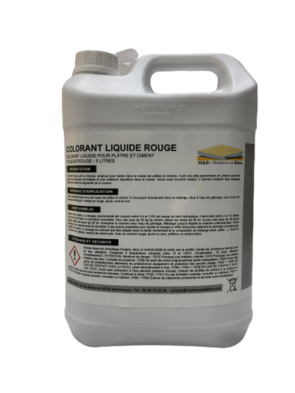 Colorant liquide pour béton, mortier et plâtre